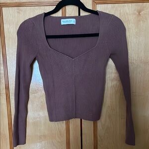 Women's Mauve Long Sleeve Top